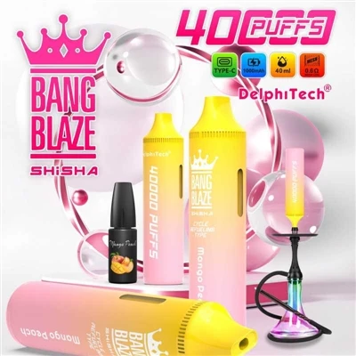 Jenis rokok elektronik apa yang bang blaze shishia 40000?