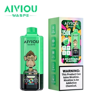 WASPE Aiviou 6 dalam 1 150K Puffs Vape Sekali Pakai – Rokok E-berkapasitas Ti...