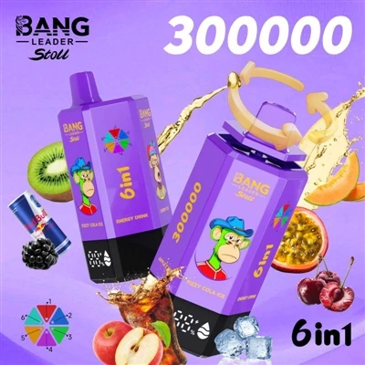 Bang Leader 300000: Bentuk Lengkap Rokok E-Sekali Pakai Generasi Berikutnya.