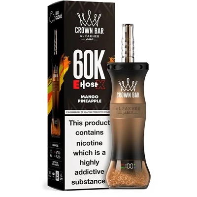 AL Fakher Crown Bar EHOSE X 60K: Bentuk Baru Vape Sekali Pakai Berkapasitas T...