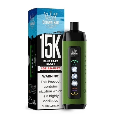 AL Fakher Crown Bar Ice Adjust 15K: Pilihan Premium Untuk Rokok Elektrik-ding...