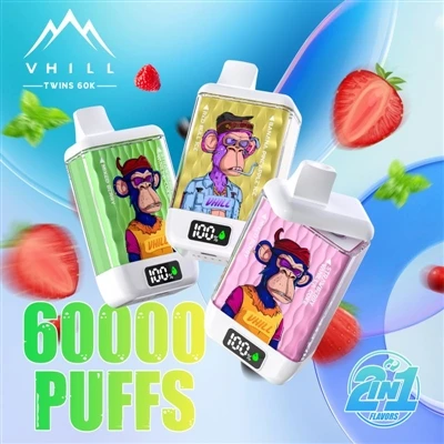 Vhill Twins 60000: Pengalaman Baru dalam-rokok elektrik sekali pakai dengan v...