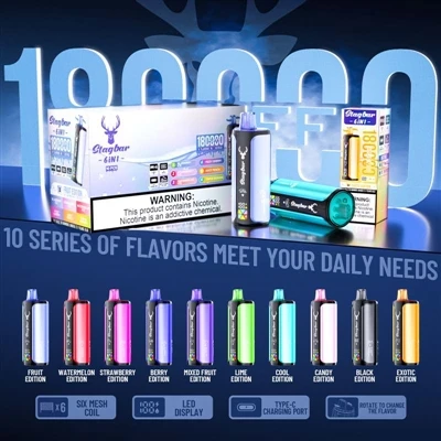 Stag Bar 6in1 180,000 Puff: Pengalaman Legendaris Memuaskan Enam Rasa Sekaligus