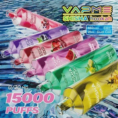 Vapme Shisha Hookah 15000: Perpaduan Pengalaman Hookah Ringan dan Vape Sekali...