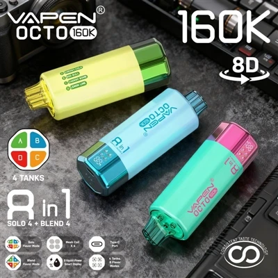 VAPEN OCTO 160K: Rokok elektrik-sekali pakai yang Benar-Benar Menyempurnakan ...