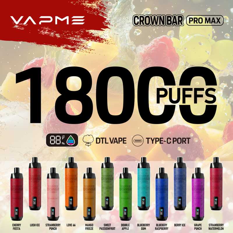 VAPME CROWN BAR 18000 taste VAPME CROWN BAR 18000 taste