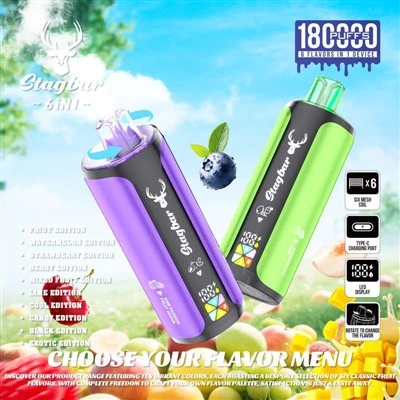 StagBar 6 inci1 180K Puff